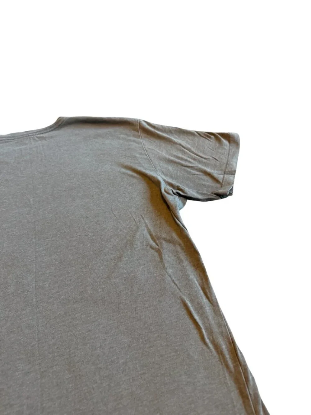 The North Face Grey T-Shirt Blue Detail Logo Stretch Classic Short Sleeve Large